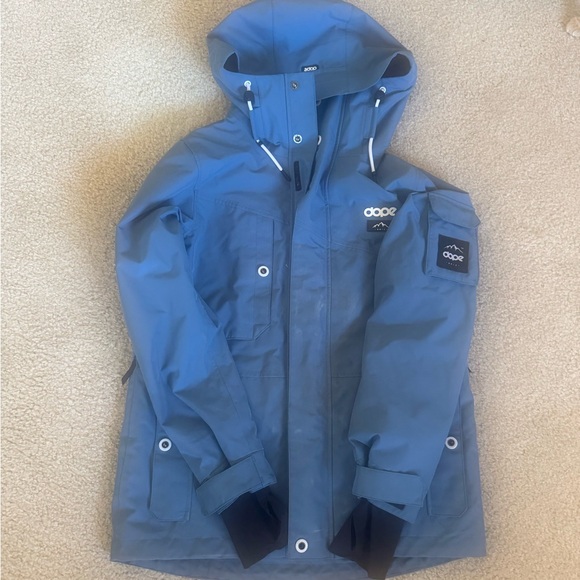 DOPE Blue Hooded Jacket - Picture 4 of 14